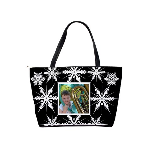 Snowflake Classic Shoulder Bag By Catvinnat Back