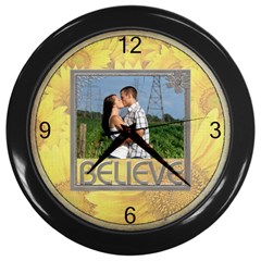 Believe Clock - Wall Clock (Black)