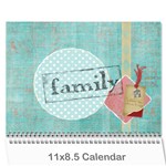 Family Calendar - Wall Calendar 11  x 8.5  (12-Months)