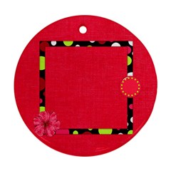 Cherry Slush 1 sided ornament 1 - Ornament (Round)