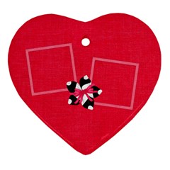 Cherry Slush Heart Ornament - Ornament (Heart)