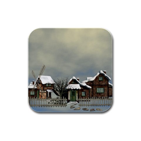 Botanical Wonderland Coaster Set Square By Lisa Minor Front