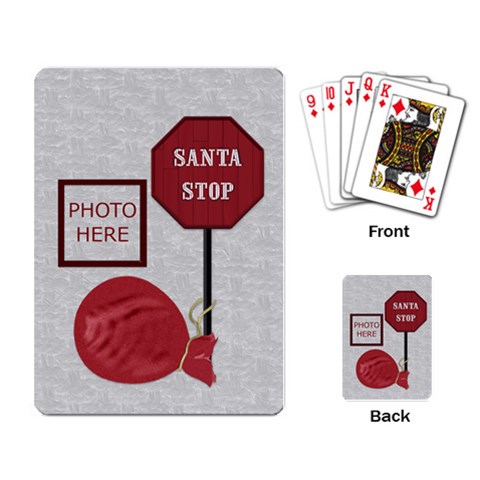Christmas Playing Cards By Lisa Minor Back