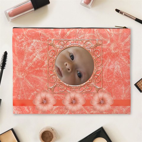 Mandarins Xl Cosmetic Case By Joan T Back