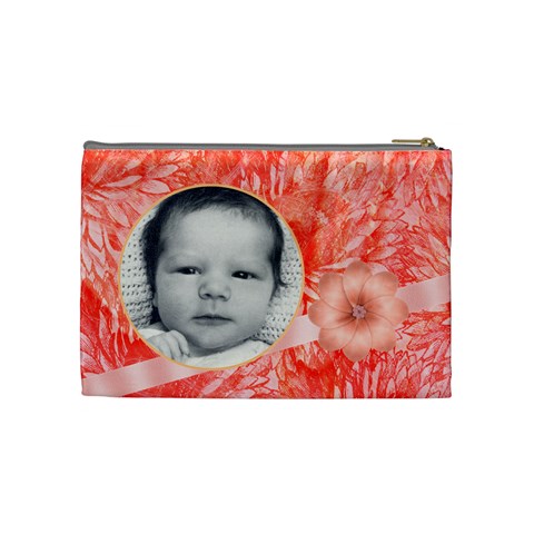 Mandarins Medium Cosmetic Case By Joan T Back