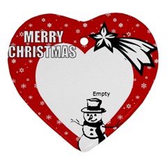 Christmas - ORNAMENT  - Heart Ornament (Two Sides)