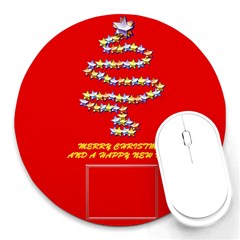 Christmas tree - Round Mousepad