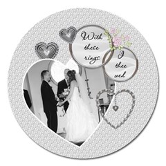 Wedding 5  Magnet - Magnet 5  (Round)