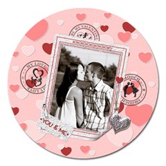 Be My Valentine 5  Magnet - Magnet 5  (Round)