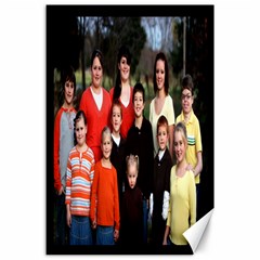 grandkids black background - Canvas 24  x 36 