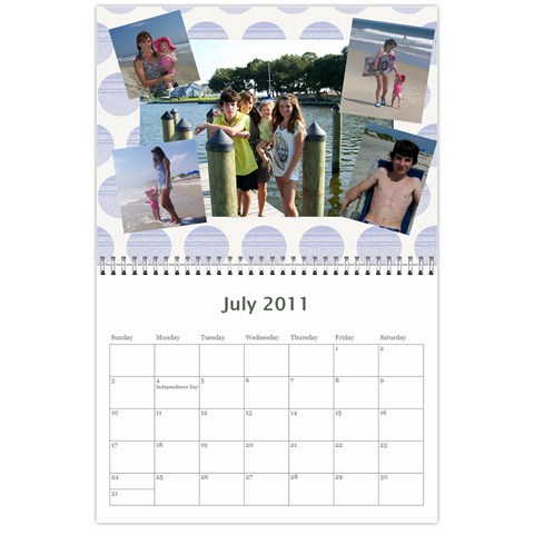 2011 Hunnell Calendar By Susan Jul 2011