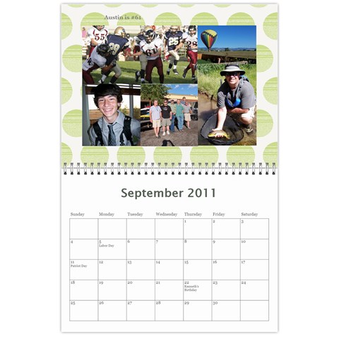 2011 Hunnell Calendar By Susan Sep 2011