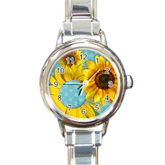 Sunflower & Sunshine-italian Charm Watch