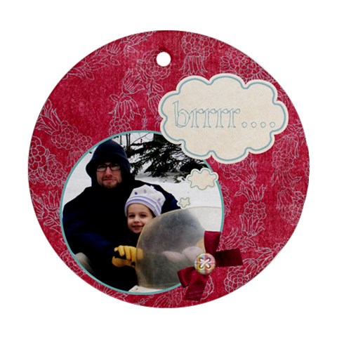 Brrr    Winter Ornament By Ashley Front