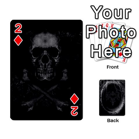 Goth Playin Cards By Brad Front - Diamond2