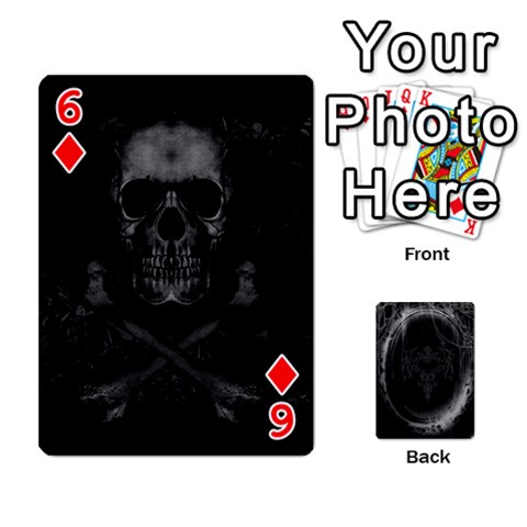 Goth Playin Cards By Brad Front - Diamond6