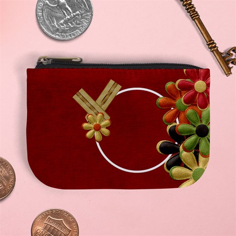 Tangerine Breeze Coin Bag 2 By Lisa Minor Front