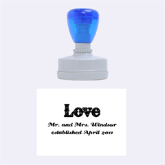 Love Mr and Mrs. Stamp - Rubber Stamp Oval