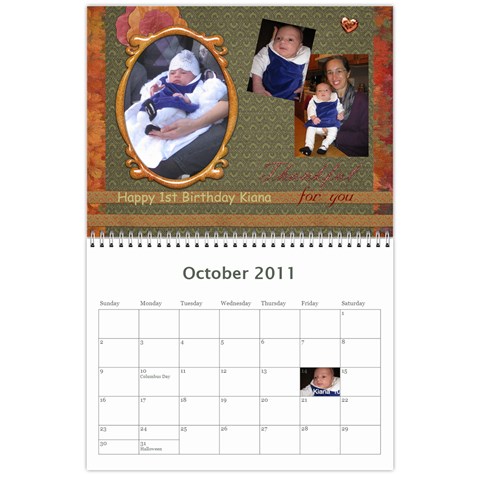 2011 Mjs Calendar By Getthecamera Oct 2011
