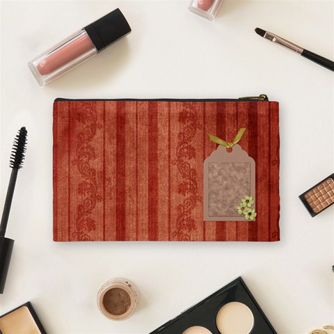Septembers Blush Medium Cosmetic Bag By Lisa Minor Back