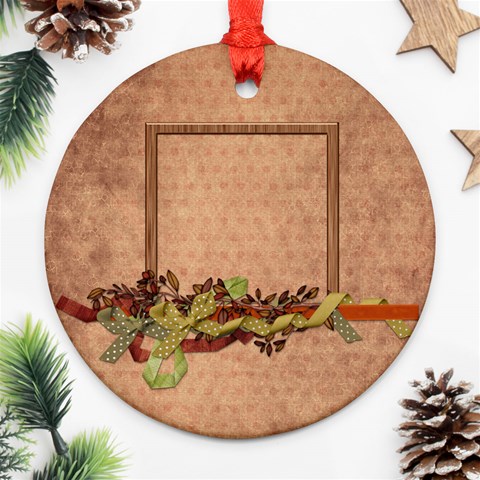 Septembers Blush 2 Sided Ornament By Lisa Minor Front