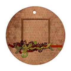 Septembers Blush 2 sided ornament - Round Ornament (Two Sides)