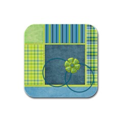 Bluegrass Square Coaster Set 1 - Rubber Square Coaster (4 pack)