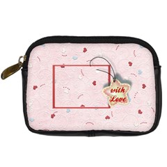 With Love pink - Digital Camera Leather Case