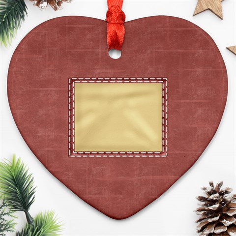 Quilted Heart Ornament 1 By Lisa Minor Back