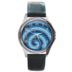 Swirl - Round Metal Watch