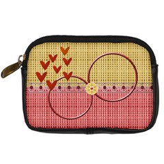 Hearts - Digital Camera Leather Case