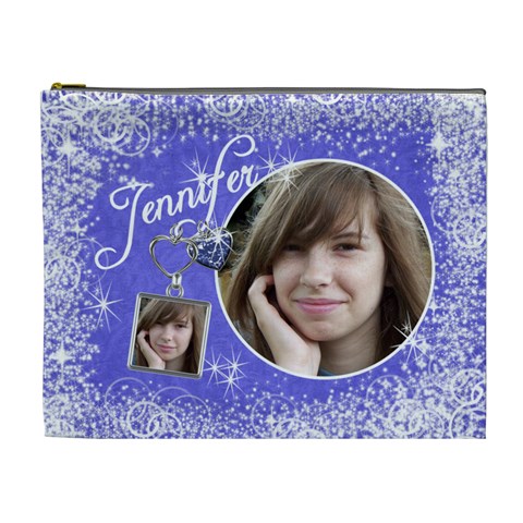 Large Cosmetic Bag Template By Laurrie Front