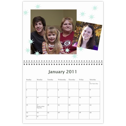 Calendar 2011 By Danny Caulder Jan 2011