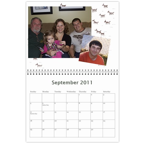 Calendar 2011 By Danny Caulder Sep 2011