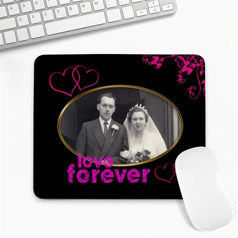 Love Forever Wedding Mouse Mat By Catvinnat Front