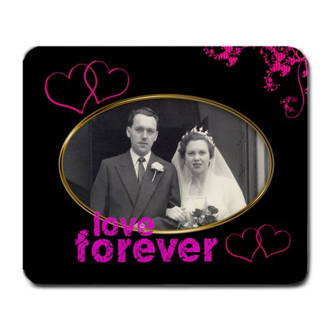 Love Forever Wedding Mouse Mat By Catvinnat Front