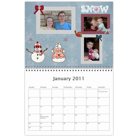 Sue Calendar By Breanne Jan 2011