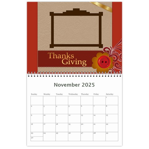 Calendar 2025 By Joely Nov 2025