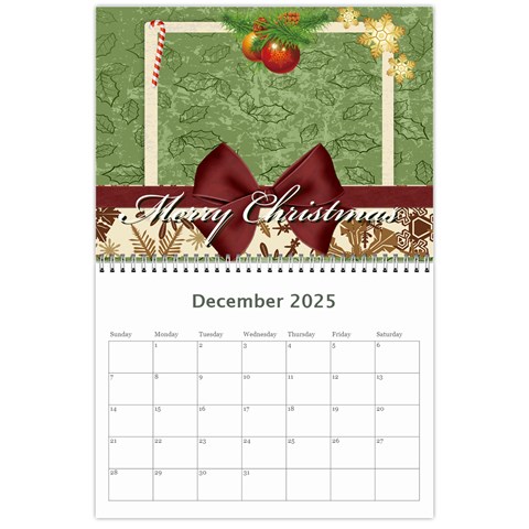 Calendar 2025 By Joely Dec 2025