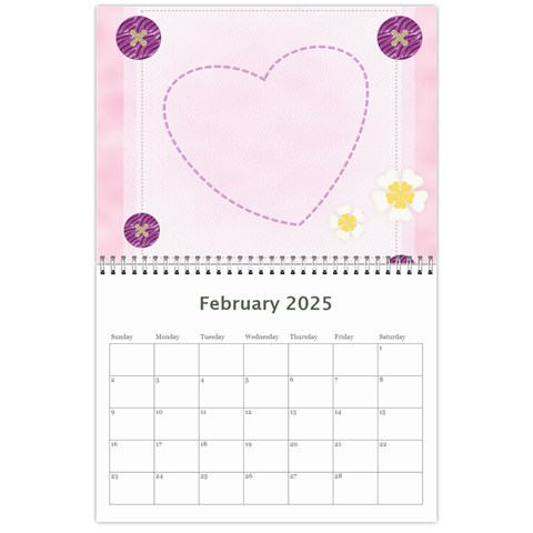 Calendar 2025 By Joely Feb 2025