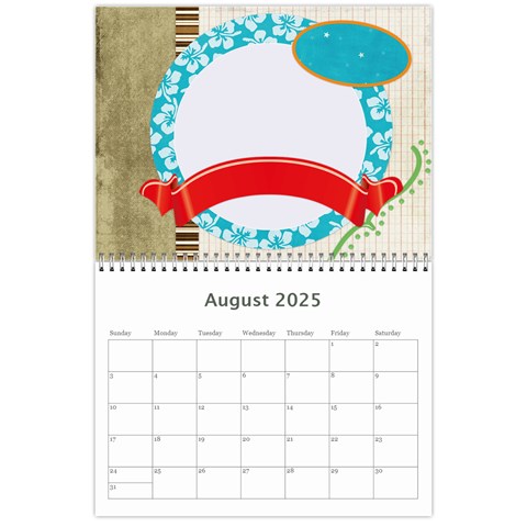 Calendar 2025 By Joely Aug 2025