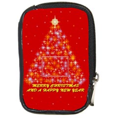 Merry Christmas - Compact Camera Leather Case