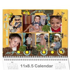 Calendar2011_3! - Wall Calendar 11  x 8.5  (12-Months)