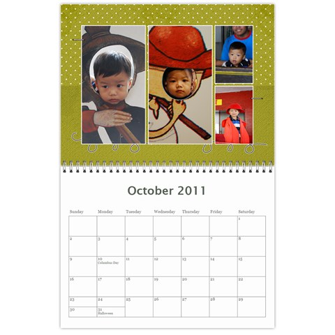 Asher 2011 Calendar By Mai D Oct 2011