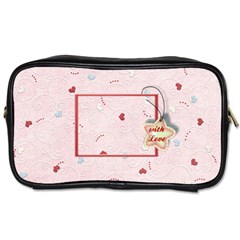with Love - pink - Toiletries Bag (Two Sides) with Love - pink - Toiletries Bag (Two Sides)