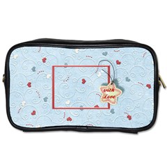 with Love - blue - Toiletries Bag (Two Sides) with Love - blue - Toiletries Bag (Two Sides)