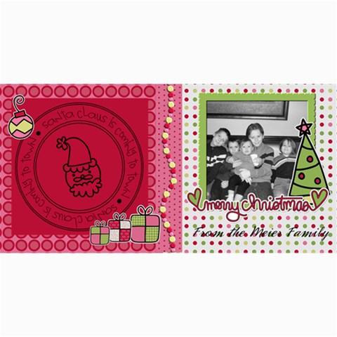 Santa Claus Is Coming To Town Card By Martha Meier 8 x4  Photo Card - 2