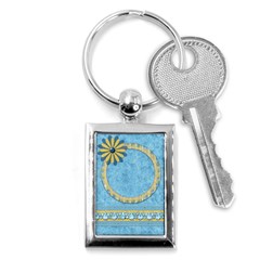 Ella in Blue Keychain 1 - Key Chain (Rectangle)