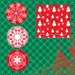 2 Snowman Scrapbook Pages