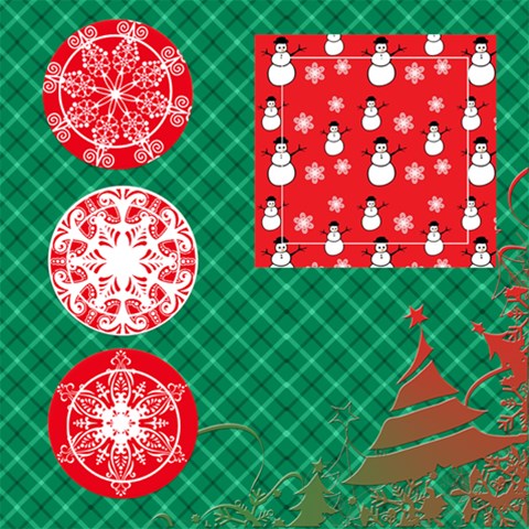 1 Of 2 Snowman Scrapbook Page By Ivelyn 12 x12  Scrapbook Page - 1